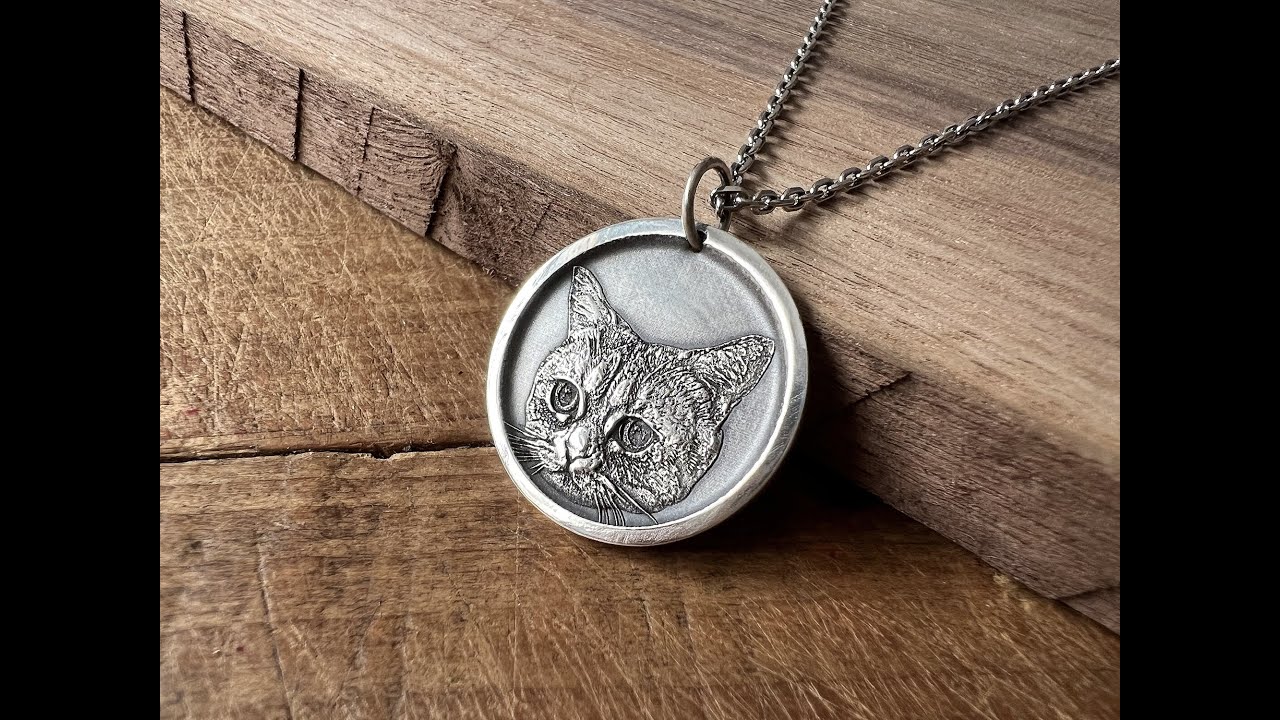 999 Silver Pet Portrait Necklace