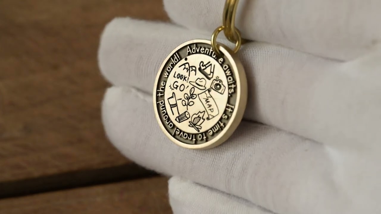 Personalized adventure awaits keychain