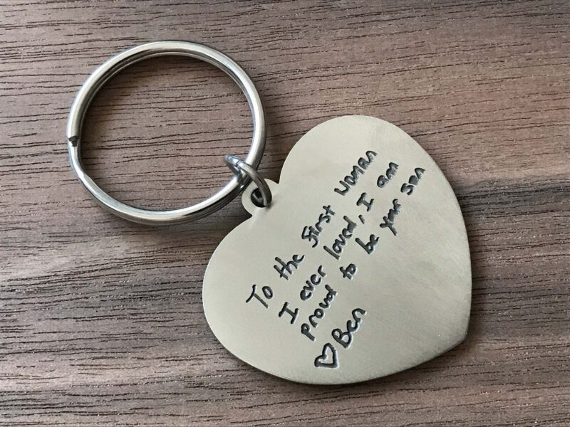 Actual handwriting keychain FM 220-3