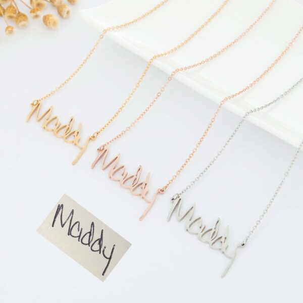 Actual handwriting necklace FM 238-6