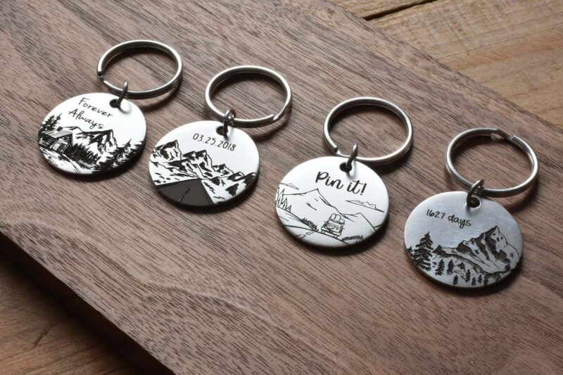 Custom mountain keychains FM 222-5