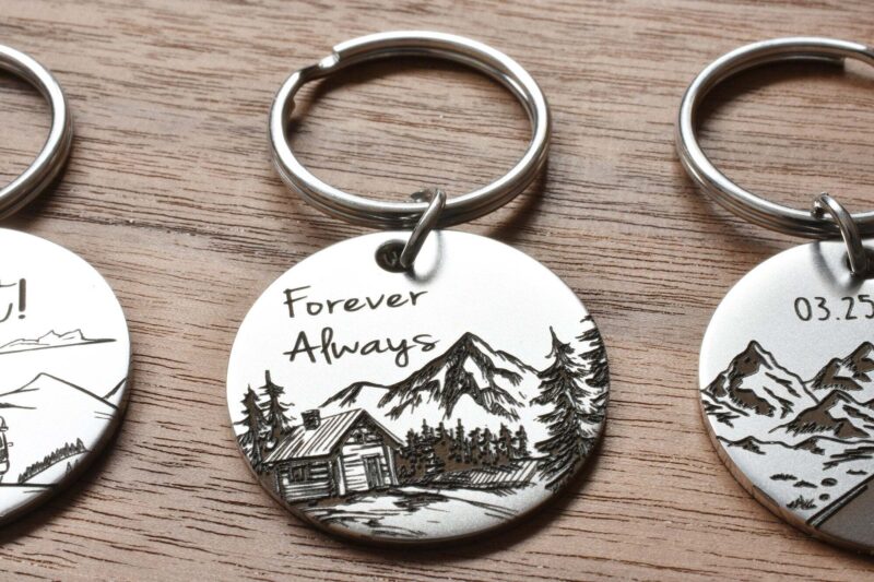 Custom mountain keychains FM 222-7