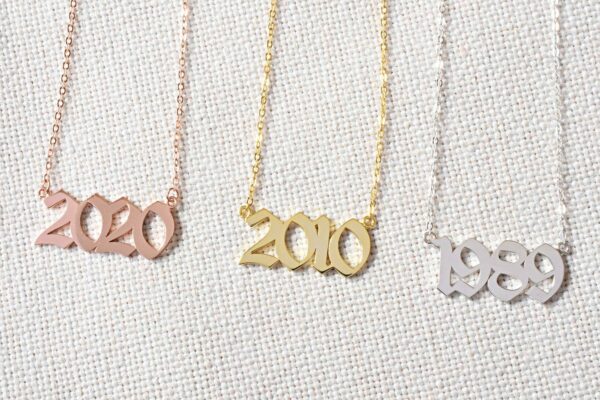 Personalized year necklace FM 235-4
