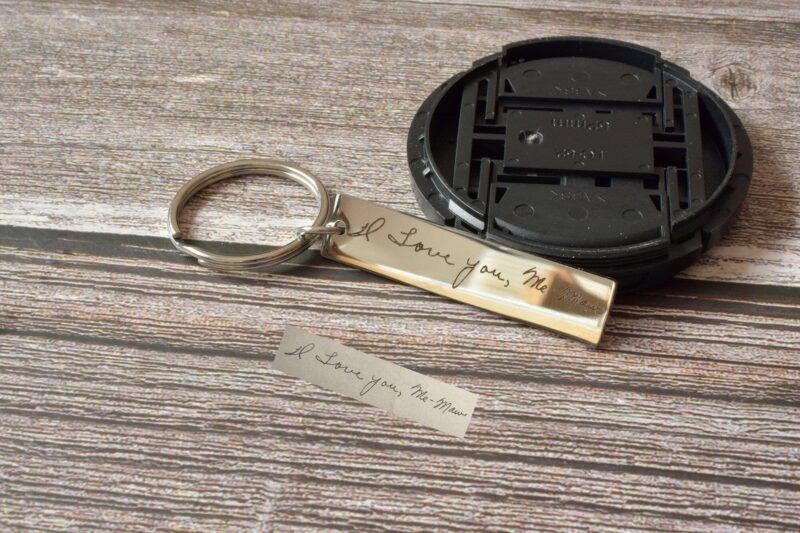 rectangle handwriting keychain FM 229-4