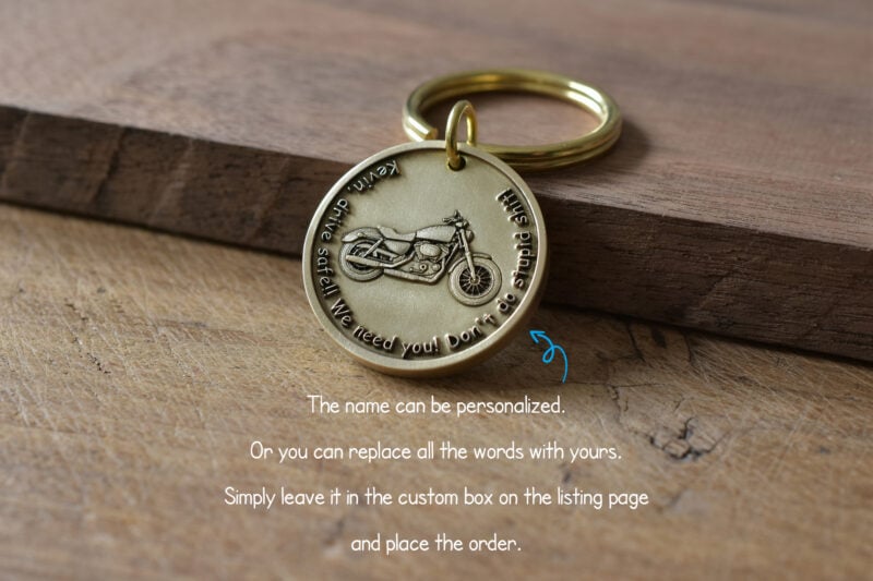 Personalized drive safe keychain FM-246 - Image 3