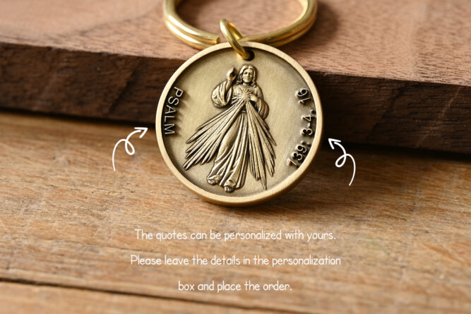 Bible Scripture keychain-5-front-side-engraving