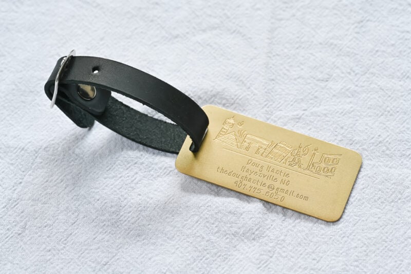 Personalized brass luggage tags FM-254 - Image 6