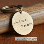 Brass Handwriting Keychain