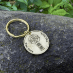 Personalized Celtic Cross keychain