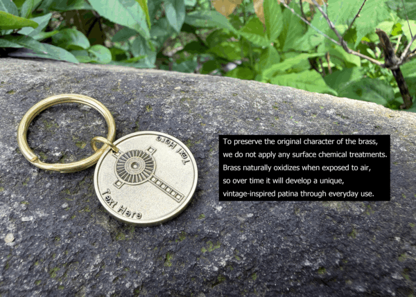 Personalized Monstrance Cross Keychain