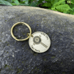 Personalized Monstrance Cross Keychain