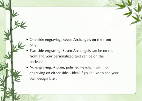 Seven Archangels personalized descriptions